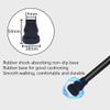 Aluminum Offset Cane with Ergonomic Grip, Portable Telescoping Walking Cane for Daily Mobility Support, Black view 4