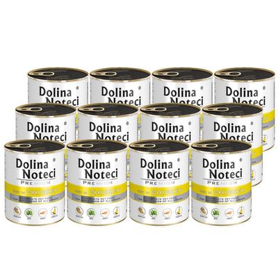 Dolina Noteci Premium Complete Food for Adult Dogs of All Breeds with Lots of Chicken, 12 x 800 g
