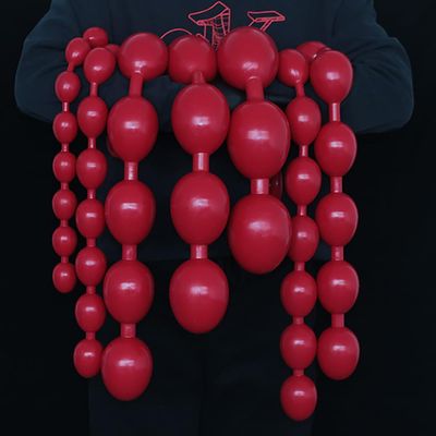 SMGKB Flexible, Skin-Friendly Silicone Anal Beads with 7 Size Options (S)