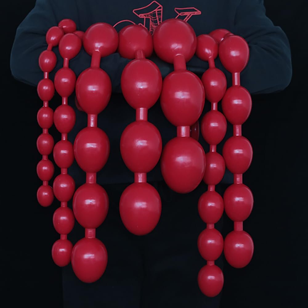 SMGKB Flexible, Skin-Friendly Silicone Anal Beads with 7 Size Options (S)