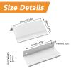 10-Pack Finger Edge Pull Handles, Concealed Aluminum Alloy Drawer Handles, 80 mm, Warm White view 2