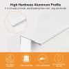 10-Pack Finger Edge Pull Handles, Concealed Aluminum Alloy Drawer Handles, 80 mm, Warm White view 3