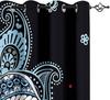 3D Children's Room Blackout Curtains, 150 x 166 cm, Abstract Elephant Design, Polyester, Grommet Top, Set of 2 view 3