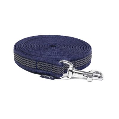 Mystique Rubberized Training Lead, 12 mm, with Hand Loop, Standard Snap Hook, Royal Blue, 5 m
