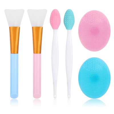 WLLHYF 6-Piece Silicone Facial Cleansing Brush Set