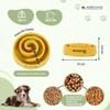 Mobiclinic Pets Slow Feeder Dog Bowl, Non-Slip Spiral Design, 19.5 x 4.6 x 20.6 cm, 500 mL view 2