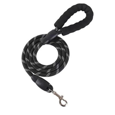 Reflective Round Rope Dog Leash, Multicolor, 3 m × 12 mm