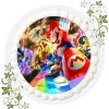 Super Mario Edible Cake Topper, Premium Wafer Paper, Round, 20 cm view 1