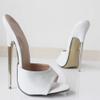 PROMI 18 cm High Heels, Slim Heel, Open-Toe Sandals/Slippers - White | 39 view 4