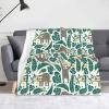 WURTON Charming Sloth Print, 127 x 152 cm, Anti-Pilling Flannel Throw Blanket for All Seasons, Kids, Toddlers, and Adults view 1