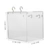 minkissy Acrylic Hanging Bird Bath for Parakeets and Small Birds view 3