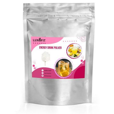 Luxofit Pink Cotton Candy Energy Drink Powder with Taurine, Allergen-Free (10 kg)