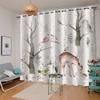 MEVASA 3D Fox & Rabbit Blackout Curtains, 2-Piece Set, Cartoon Forest, 183 x 214 cm view 2