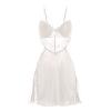 Women's Sexy Nightshirt Chemise with Lace and Adjustable Spaghetti Straps view 1