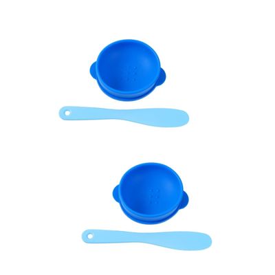 Angoily 2-Piece Silicone Face Mask Bowls with Random Stirring Stick