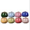 Jonesangle Aorm Small Pet Urn, Vintage Style, Portable, Ice Crackle Pattern, Sapphire Blue, 60 mL view 2