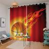 MEVASA 3D Basketball Blackout Curtains, 150 x 166 cm, Polyester, 2 Panels view 2