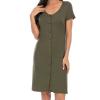 Women's Short-Sleeve Nightgown Sleepshirt view 2