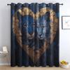 zcwl Leopard Blackout Curtains with Grommets, 2-Pack, 137 x 117 cm view 1