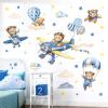 decalmile Animal, Airplane & Hot Air Balloon Wall Stickers view 1