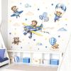 decalmile Animal, Airplane & Hot Air Balloon Wall Stickers view 3