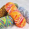 200 g 3-Ply Shiny Velvet Chenille Yarn, Thick Braided Wool Thread for Shoes, Scarves and Hats (Color: 06) view 2