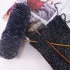 200 g 3-Ply Shiny Velvet Chenille Yarn, Thick Braided Wool Thread for Shoes, Scarves and Hats (Color: 06) view 4