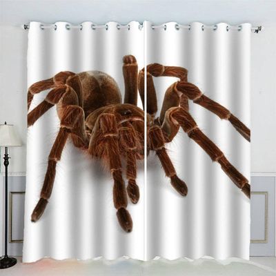 MEVASA Spider Character 3D Blackout Curtains, Polyester, 234 x 137 cm W x H