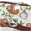 MEVASA 3D Blackout Curtains, 2-Piece Set, Sloth Cartoon Animal Design, 183 x 214 in W x H view 4