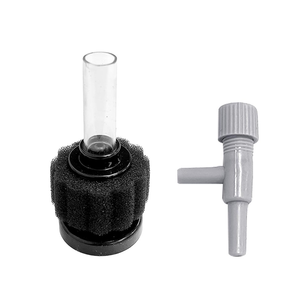 NYGGTYK Aquarium Sponge Filter with Gray Airflow Control Valve