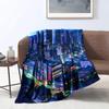 Printed Flannel Blanket, Wonderful World, 80 x 120 cm view 1