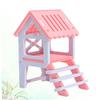 Beaupretty 2-Piece Wooden Hamster House, Play and Sleeping Place for Small Animals, Hideout for Hamsters, Mice, and Dwarf Hamsters, Random Color view 3