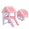 Beaupretty 2-Piece Wooden Hamster House, Play and Sleeping Place for Small Animals, Hideout for Hamsters, Mice, and Dwarf Hamsters, Random Color view 4