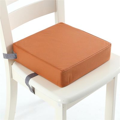 FANSU Kids Square Booster Seat Cushion for Dining Chairs, Removable Waterproof Pad, Orange