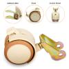 2-Inch Rubber Swivel Casters with Brake for Furniture, Replacement Crib Furniture, Reversible U-Bracket (20 mm/22 mm), Quiet and Safe, 4-Inch, Load Capacity 60 kg, Bracket Spacing 22 mm (Color: Univ view 4