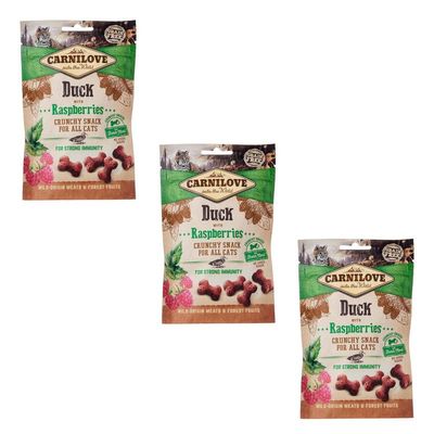 Carnilove Crunchy Snack Duck with Raspberries | 3-Pack | 3 x 50 g