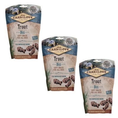 Carnilove Soft Snack Trout with Dill | 3-Pack | 3 x 200 g
