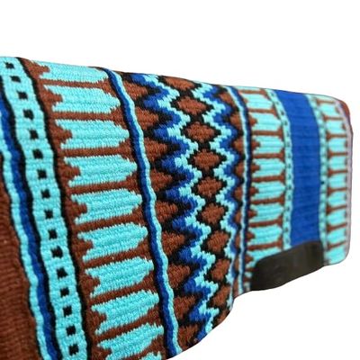 EQUIGEAR Western Show Horse Saddle Blanket, New Zealand Wool, Sensor Flex (Adjustable), SA10 (32" x 32")