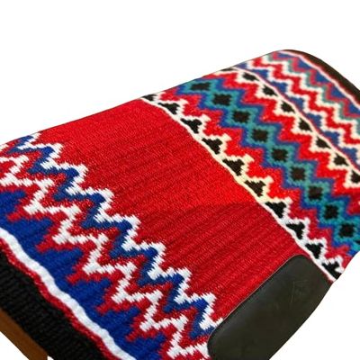 EQUIGEAR Western Show Horse Saddle Pad, New Zealand Wool, Handmade, Sensor Flex (Adjustable), SA19 (32" x 32")