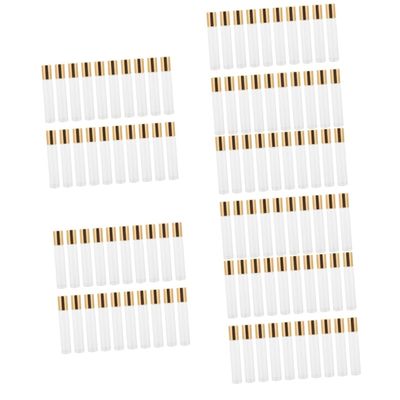 DOITOOL 100-Piece Roll-On Glass Bottles for Essential Oils, Empty Aromatherapy Containers with Gold Caps