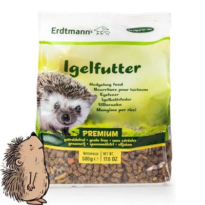 Erdtmann's Premium Hedgehog Food Grain-Free 500g