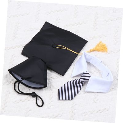 COLLBATH Dog Graduation Hat Set
