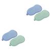 Housoutil 4-Piece Bath Flower Sponge Set for Kids view 1