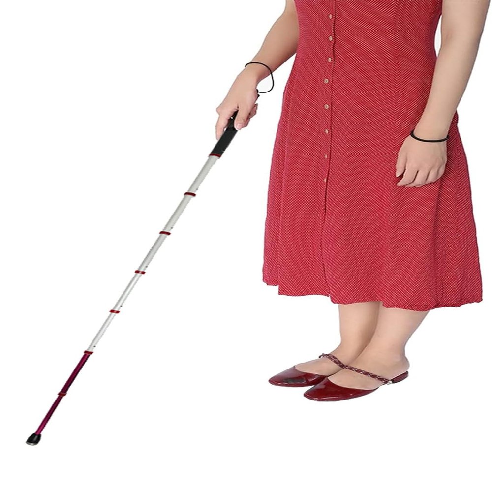 Adjustable Telescopic Rolling Cane, 8 Sections, 119.5 cm/47 in