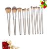 Housoutil 20-Piece Makeup Brush Set with Wooden Handles, Portable Hair and Face Brush Set for Women, Travel Cosmetics view 4