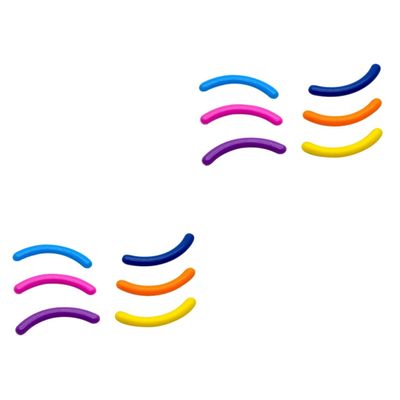 Housoutil 2 Sets of Eyelash Curler Replacement Pads, Soft Silicone Pads, 100 Pieces × 2