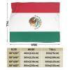 LZNJZ Lightweight Soft Warm Mexican Flag Blanket, 150 x 125 cm view 2