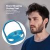 Beard Shaping Template, Universal Gauge with Comb for Home Use, ABS, Blue view 2