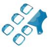 Beard Shaping Template, Universal Gauge with Comb for Home Use, ABS, Blue view 4