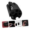 Beavorty 3-Piece Portable Eyebrow Pencil Sharpener Set, Black view 4